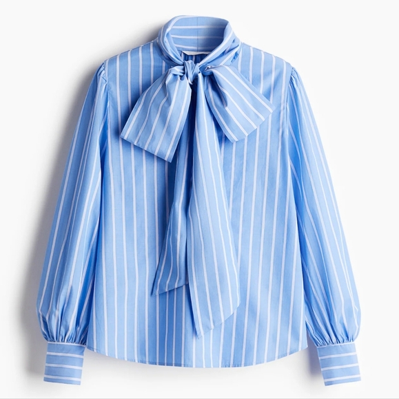 H&M Cotton Stripe Co-ord Skirt And Shirt Set Size L - Picture 4 of 8